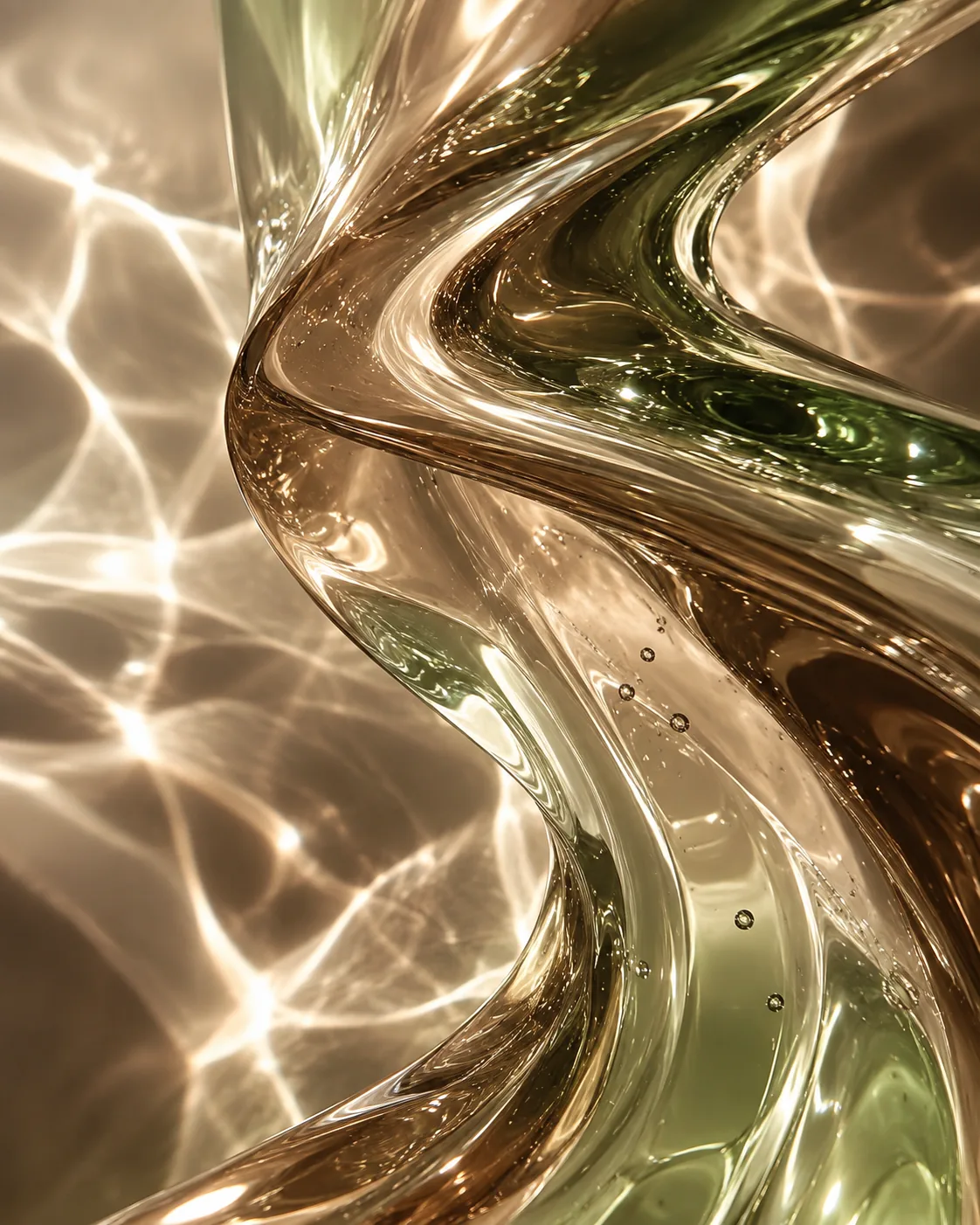 Green glass refraction texture